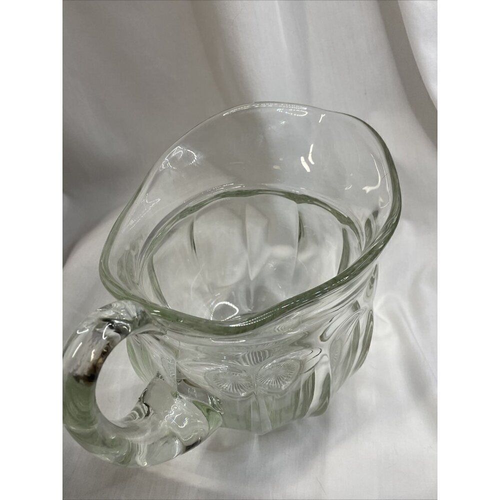 Antique HEISEY Depression Glass Colonial Puritan Glass Pitcher  1910 Vintage Art - Picture 5 of 16